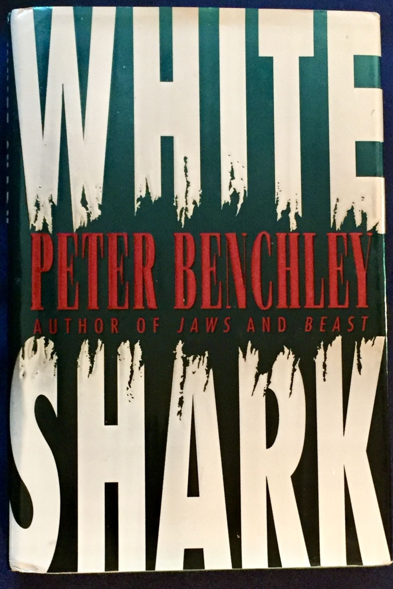 Peter Benchley Signed "White Shark" Hardcover Book w/ Shark Sketch - Beckett COA
